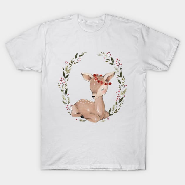 Cute Deer T-Shirt by NotUrOrdinaryDesign